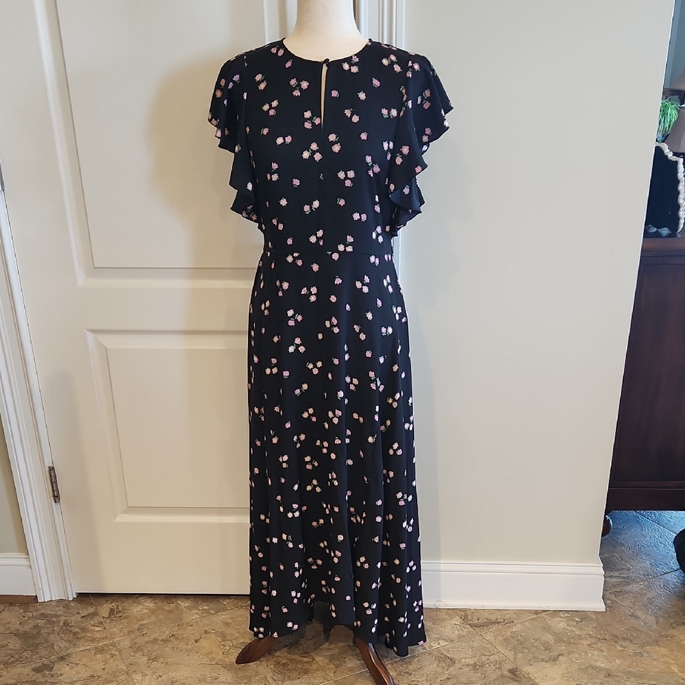Kate Spade Pink and Black Maxi Dress